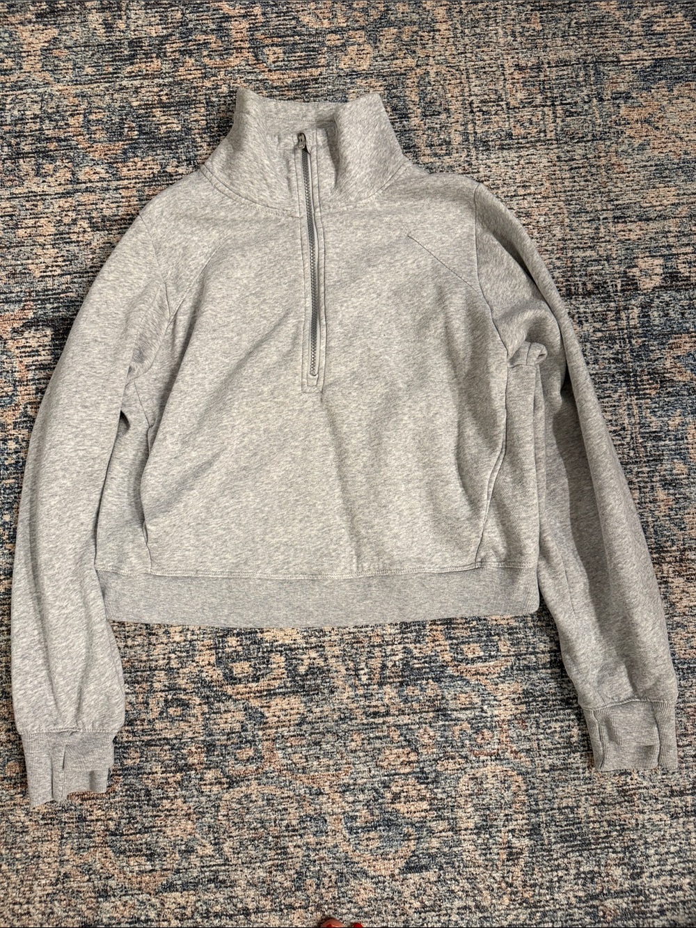 All in Motion Women's Grey Half-Zip Pullover Sweater Small